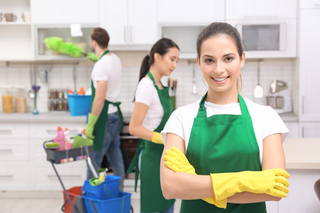 home cleaning team members