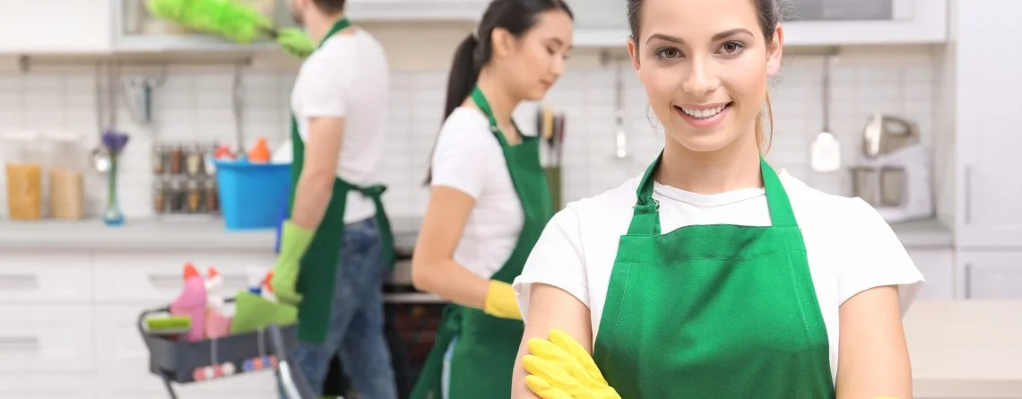 home cleaning team members