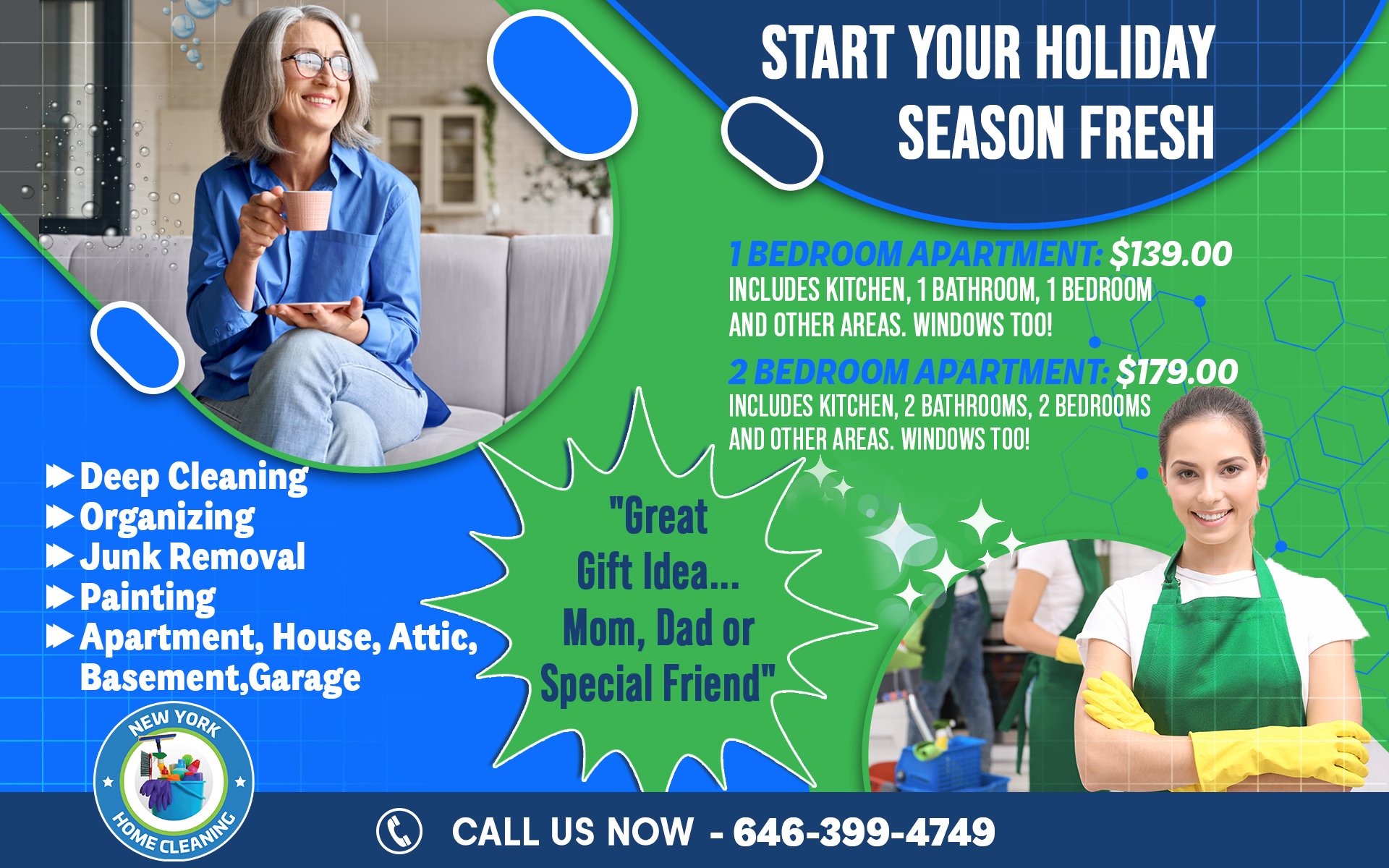 Home Cleaning Holiday Promotion