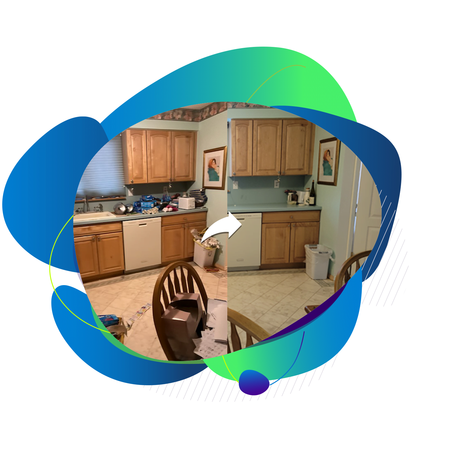 Home Cleaning Service | Before and After Cleaning of a Kitchen
