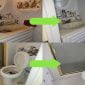 Bathroom Deep Cleaning comparison showing before and after results